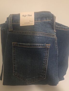 High Rise Women's Jeans - Dark Blue